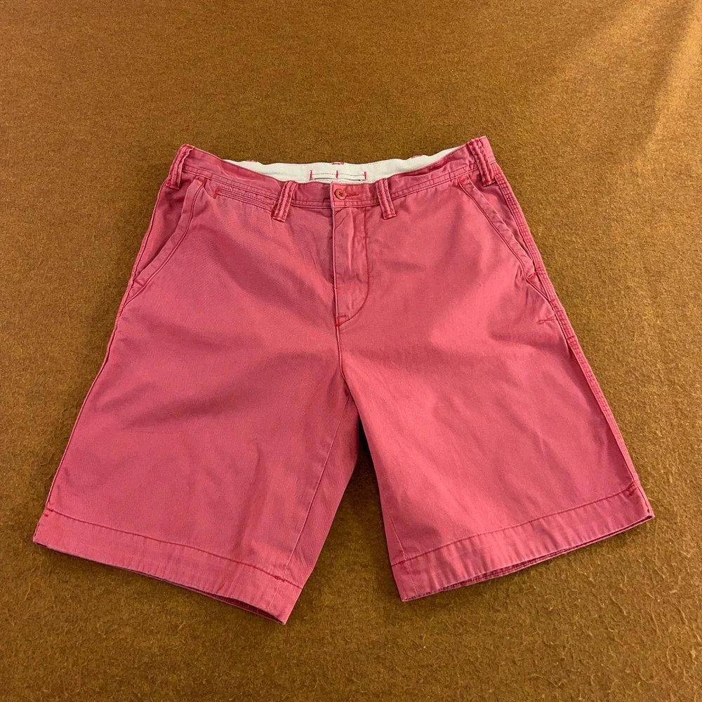 Polo Ralph Lauren Mens 33 Pink Relaxed Fit Chino Shorts *Flaw
